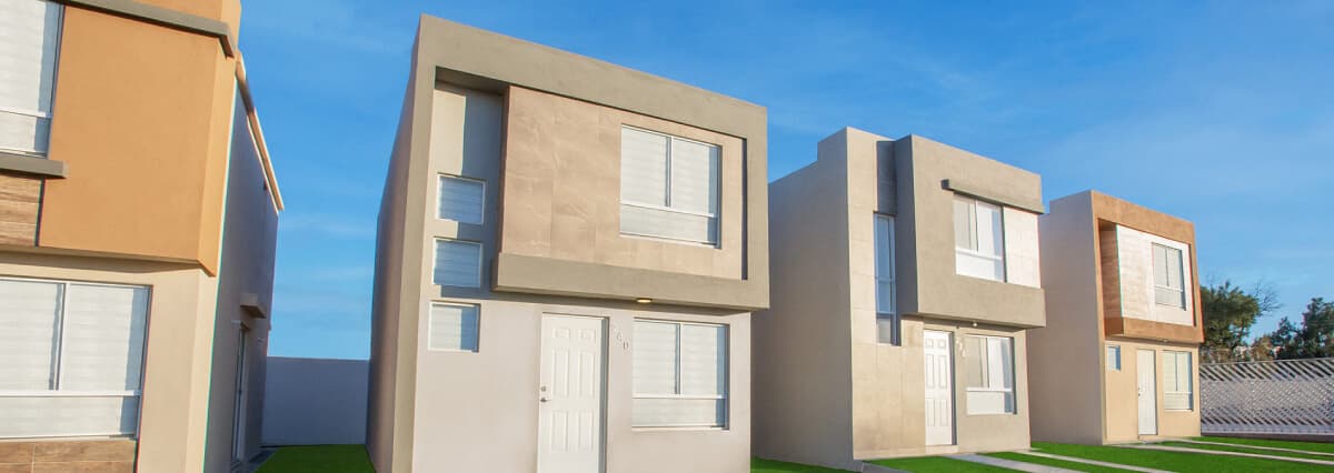 Casas del modelo Milán en el fraccionamiento Privada Cantabria de la Inmobiliaría Javer