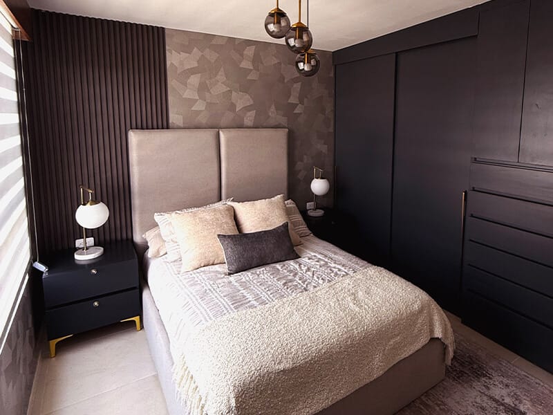 Recámara principal del modelo Milán en el fraccionamiento Valle Condesa Sector Irlandés de la inmobiliaria Javer