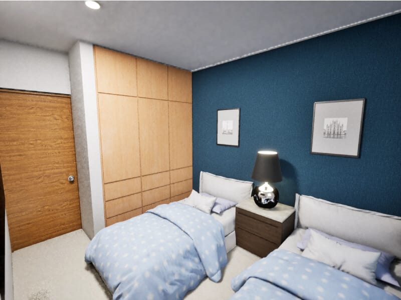 Recámara doble en modelo Aura Elite del fraccionamiento Bosques de la Sierra de la inmobiliaria Javer