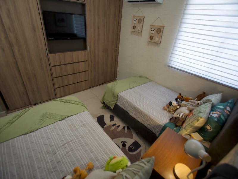 Recámara doble del modelo Milán en el fraccionamiento Cumbre del Norte de la inmobiliaria Javer