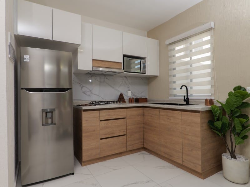 Cocina del modelo valldemosa en el fraccionamiento Real Valencia en inmobiliaria Javer