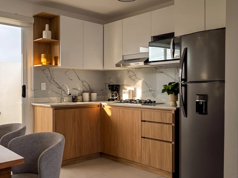 Cocina del modelo Águila fraccionamiento Mirador de los encinos inmobiliaria Javer