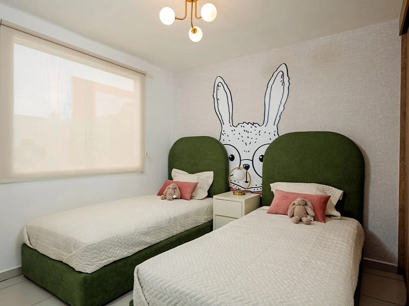 Recámara infantil del modelo Verona del fraccionamiento Paseo San Francisco en inmobiliaria Javer