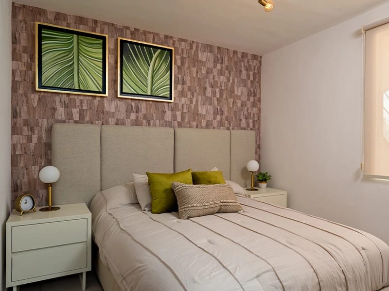 Recámara principal del modelo Verona del fraccionamiento Paseo San Francisco en inmobiliaria Javer
