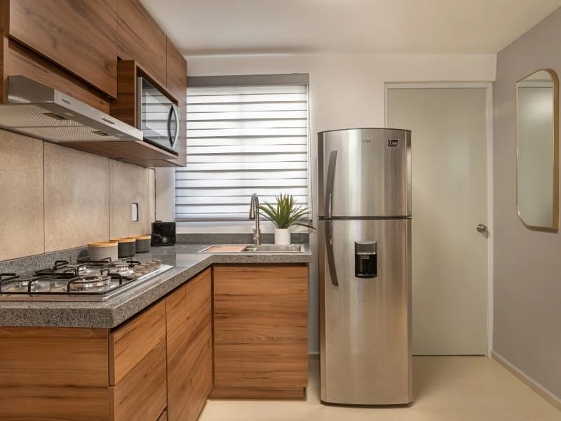 Cocina del modelo Antares del fraccionamiento Paseos del Roble en Inmobiliaria Javer