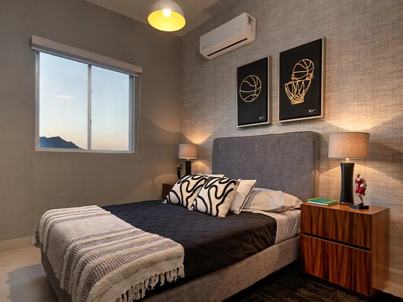 Recámara adicional en el modelo Aura Elite 2N del fraccionamiento Bosques de la Sierra en inmobiliaria Javer de Nuevo León