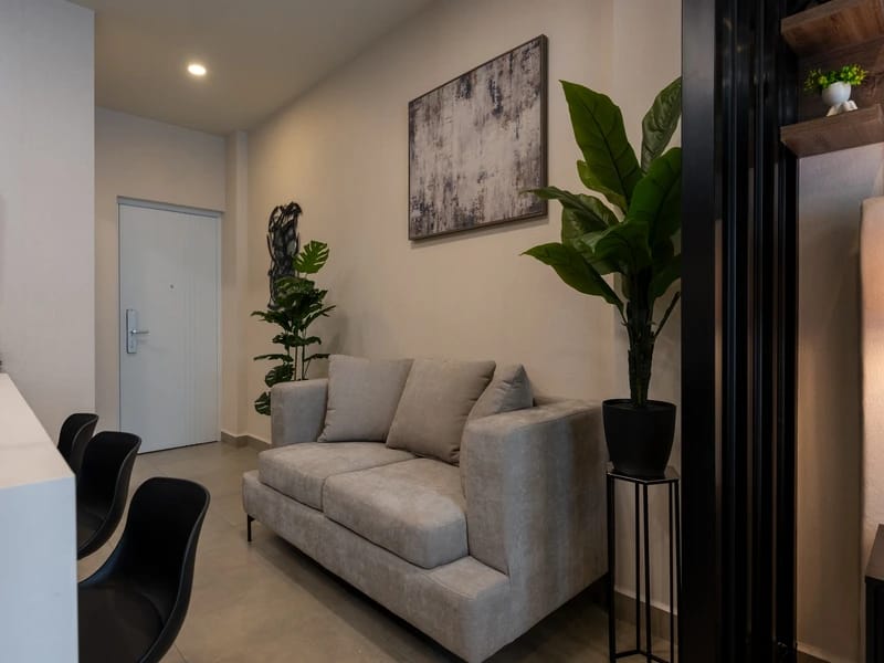 sala modelo loft del fraccionamiento amaire javer